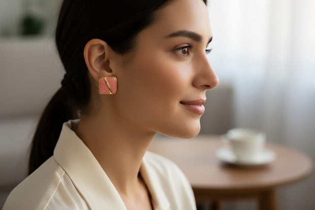 Sandy Blush earrings