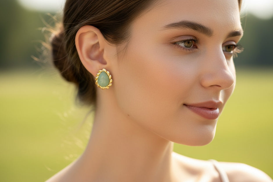Moonstone Drop earrings