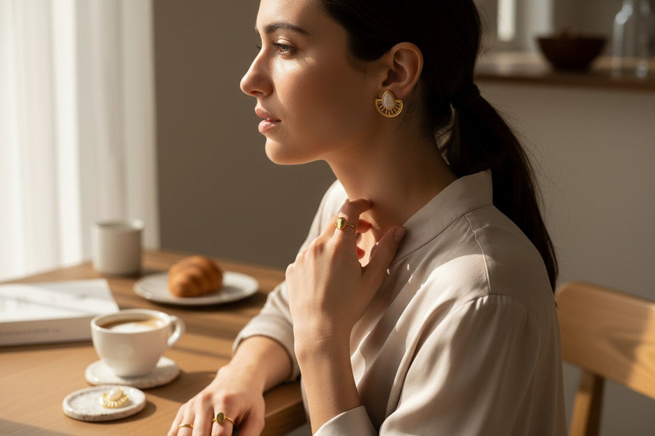 Art Deco Sun earrings