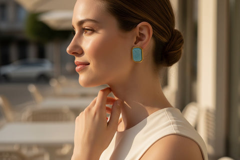 Coralia Sky earrings