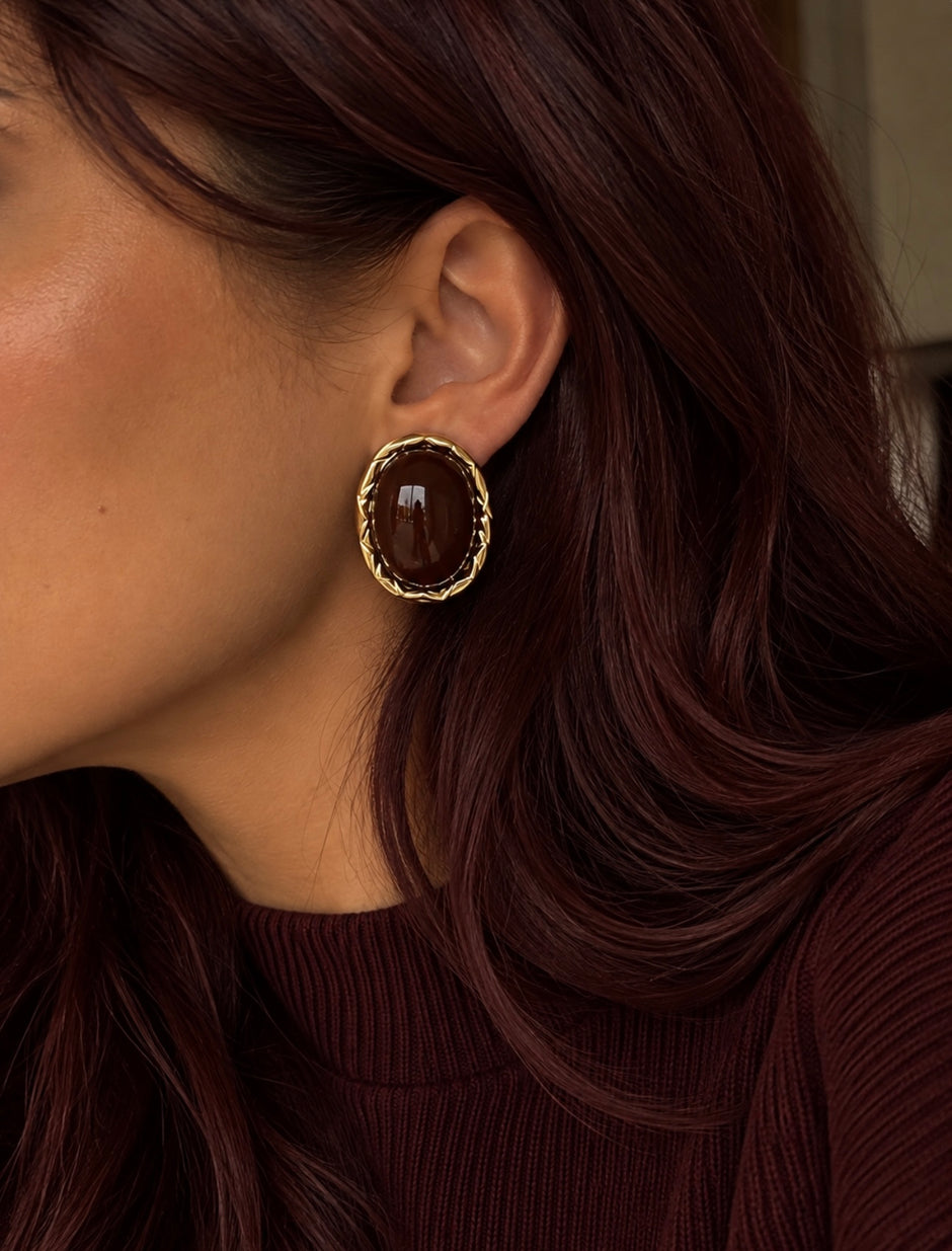 Espresso earrings
