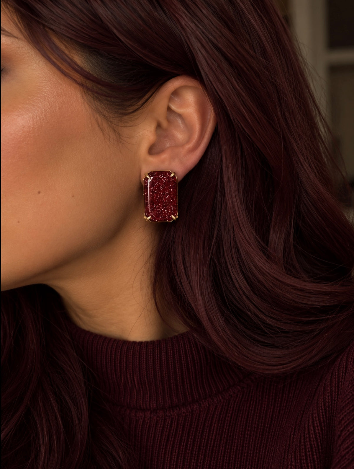 Dark Cherry earrings
