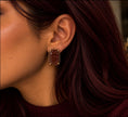 Brown Stardust earrings