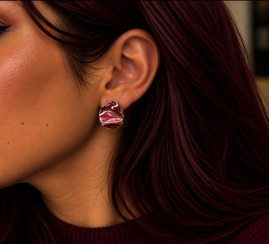 Velvet Petal earrings