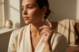 Crystal Orchid earrings