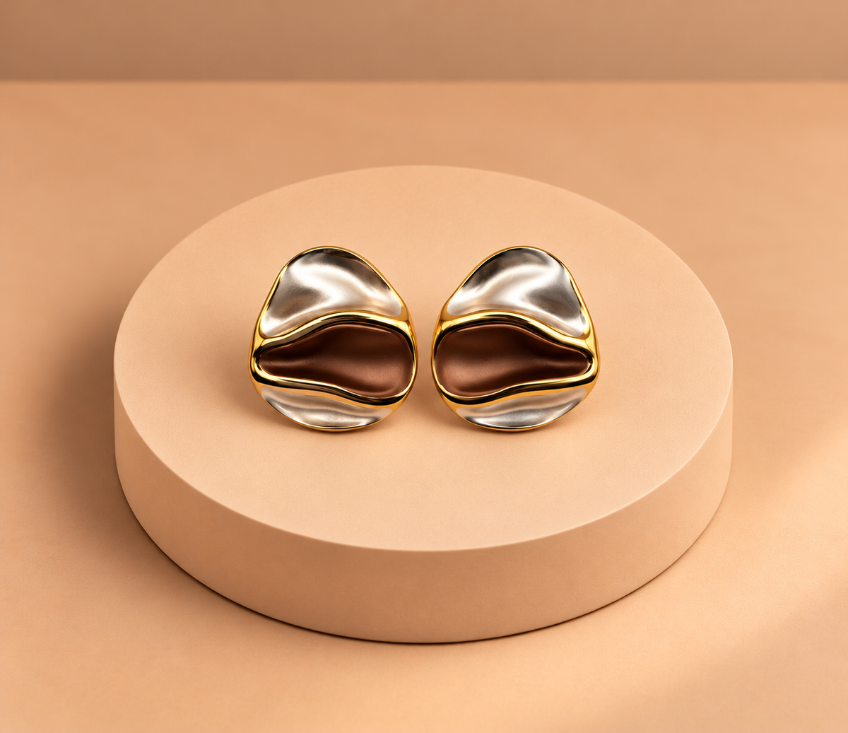 Latte Coffee earrings