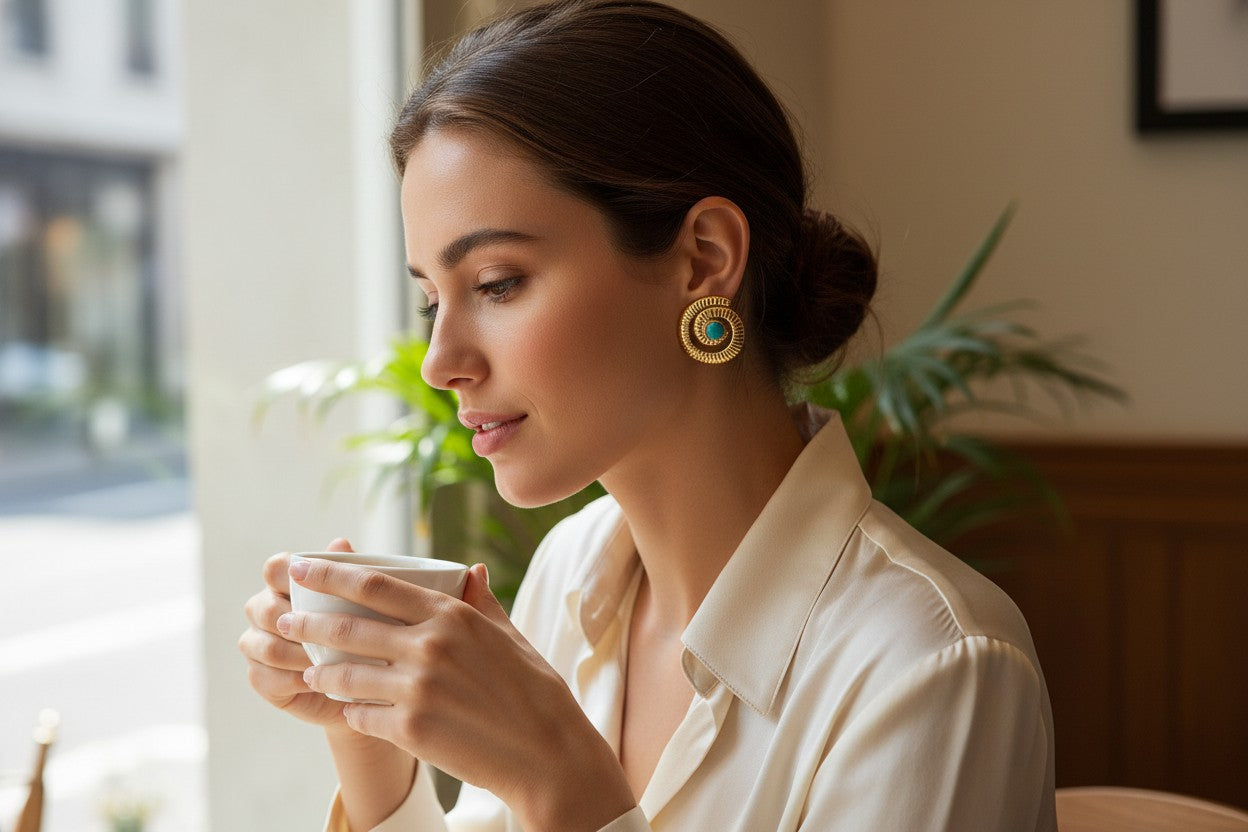Cleopatra's eye earrings