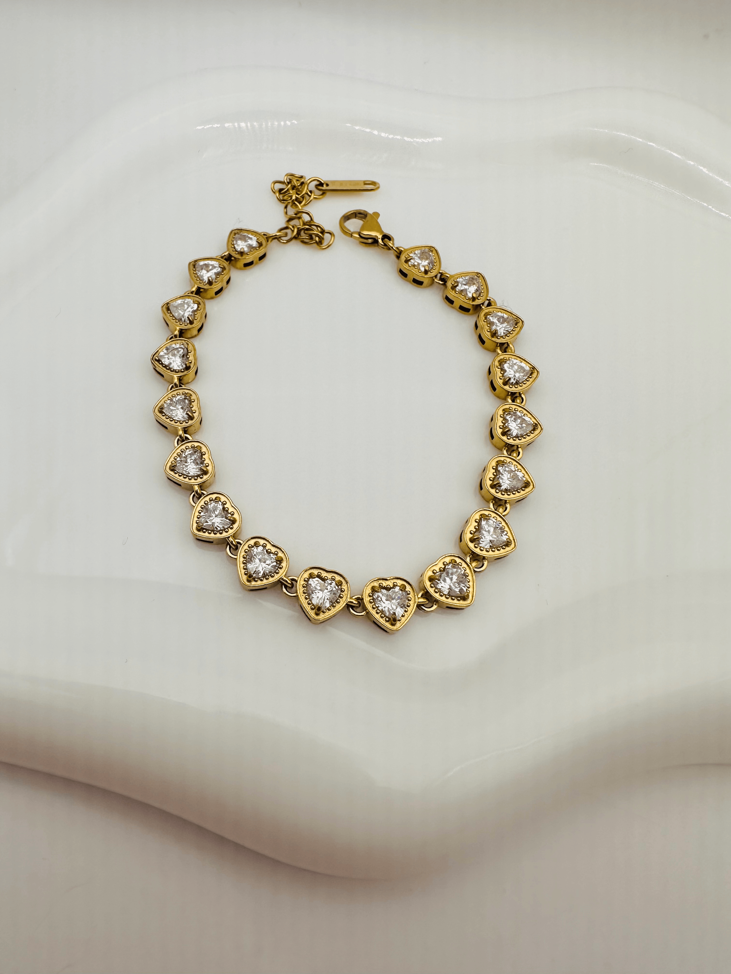 Βραχιόλι Zircon Hearts