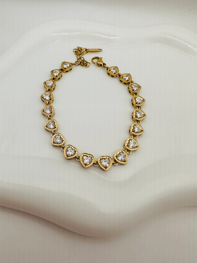 Βραχιόλι Zircon Hearts