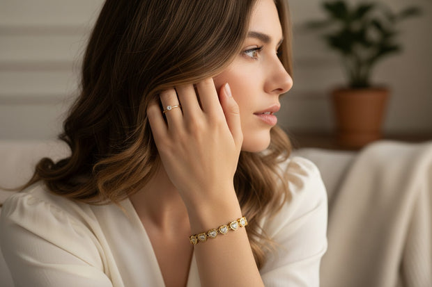 Zircon Hearts bracelet