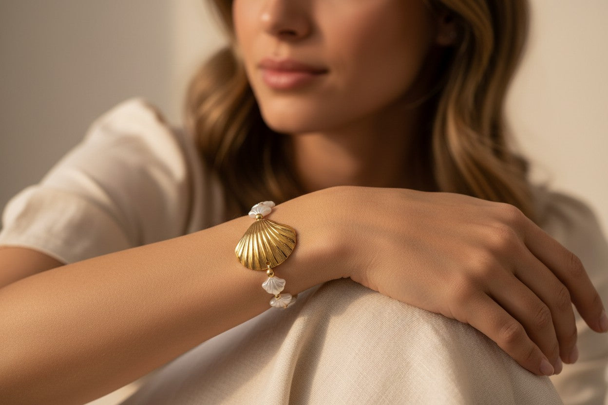 Golden Shell Syphony bracelet