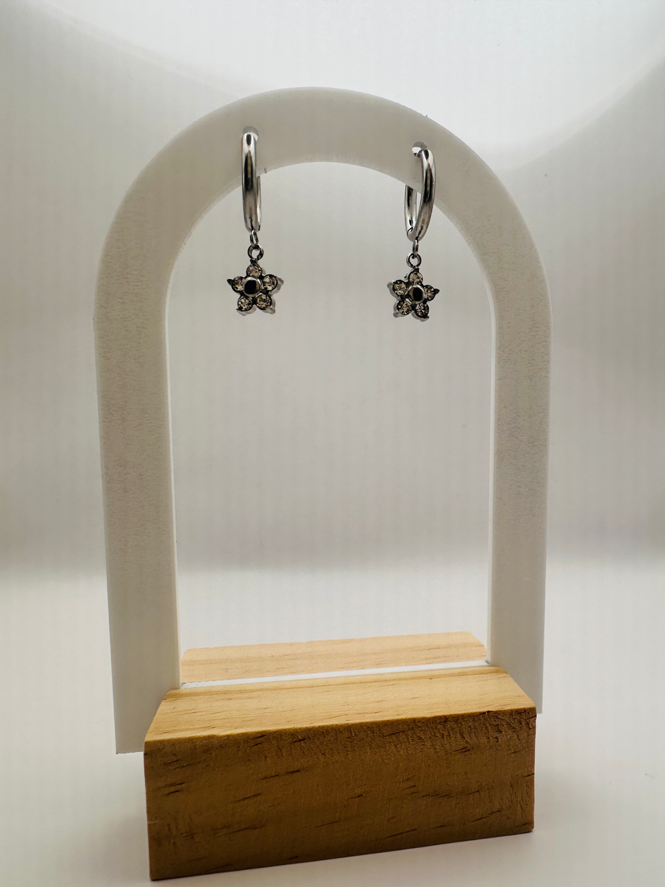 Silver Stars earrings
