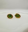 Golden Emerald earrings