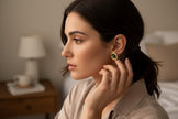 Golden Emerald earrings