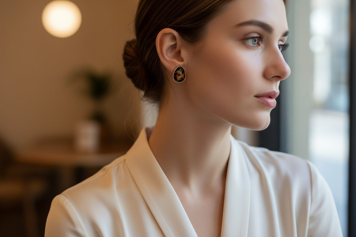 Animal print earrings