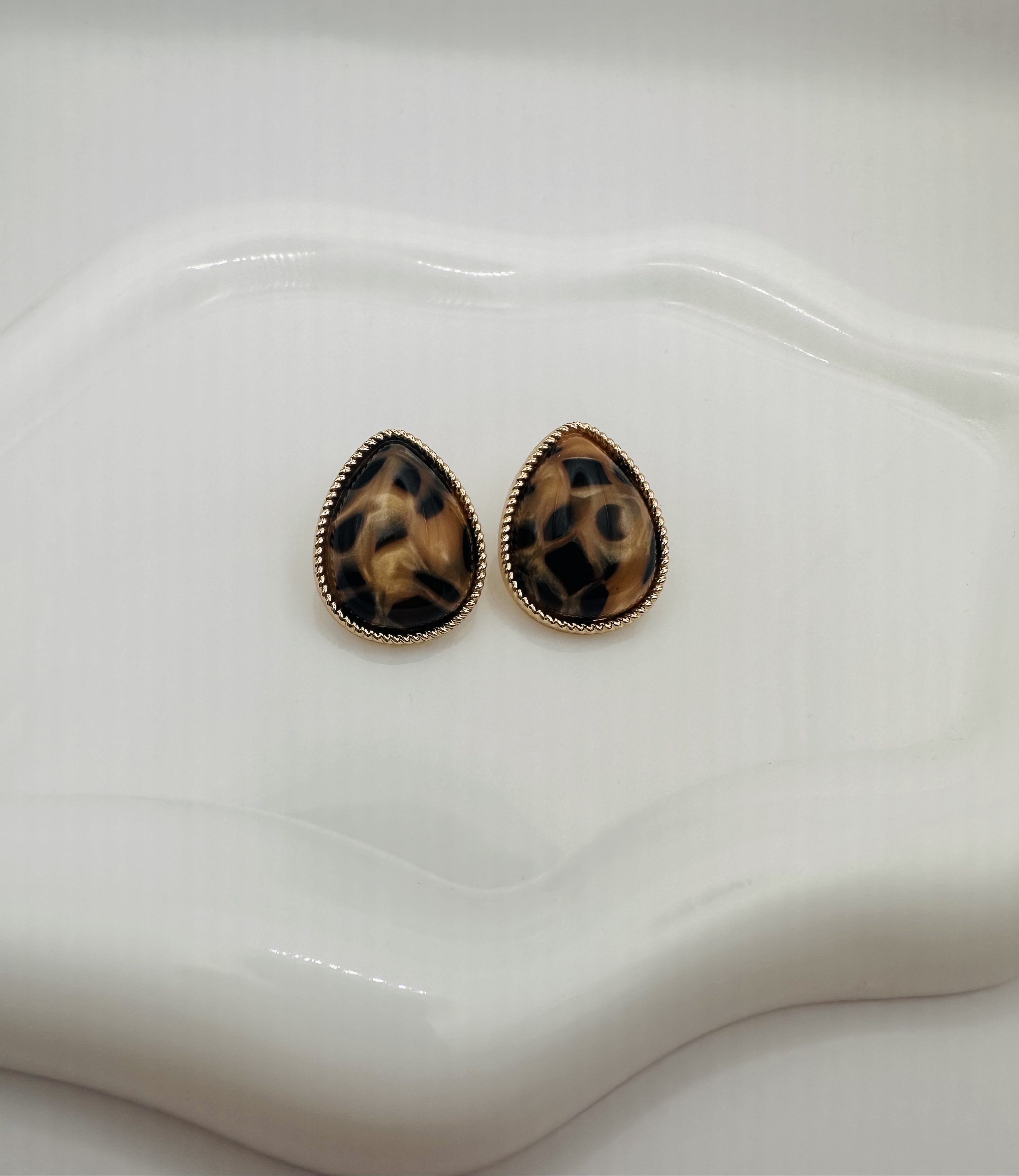 Animal print earrings