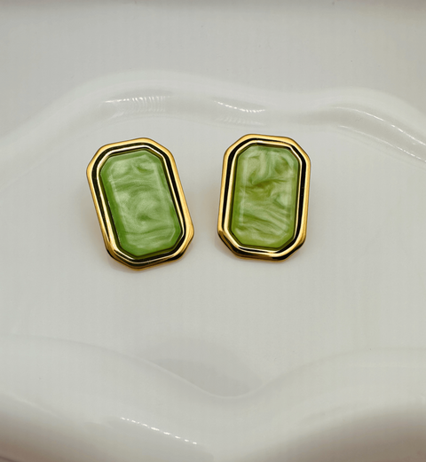 Coralia Sage earrings