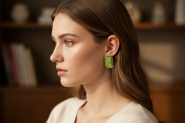 Coralia Sage earrings