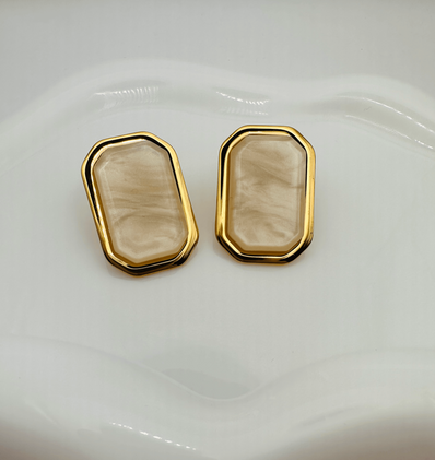 Coralia Champagne earrings