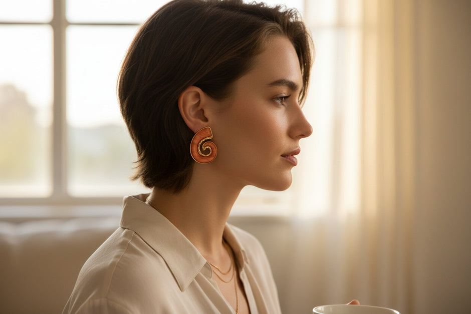 Sunset Shell earrings