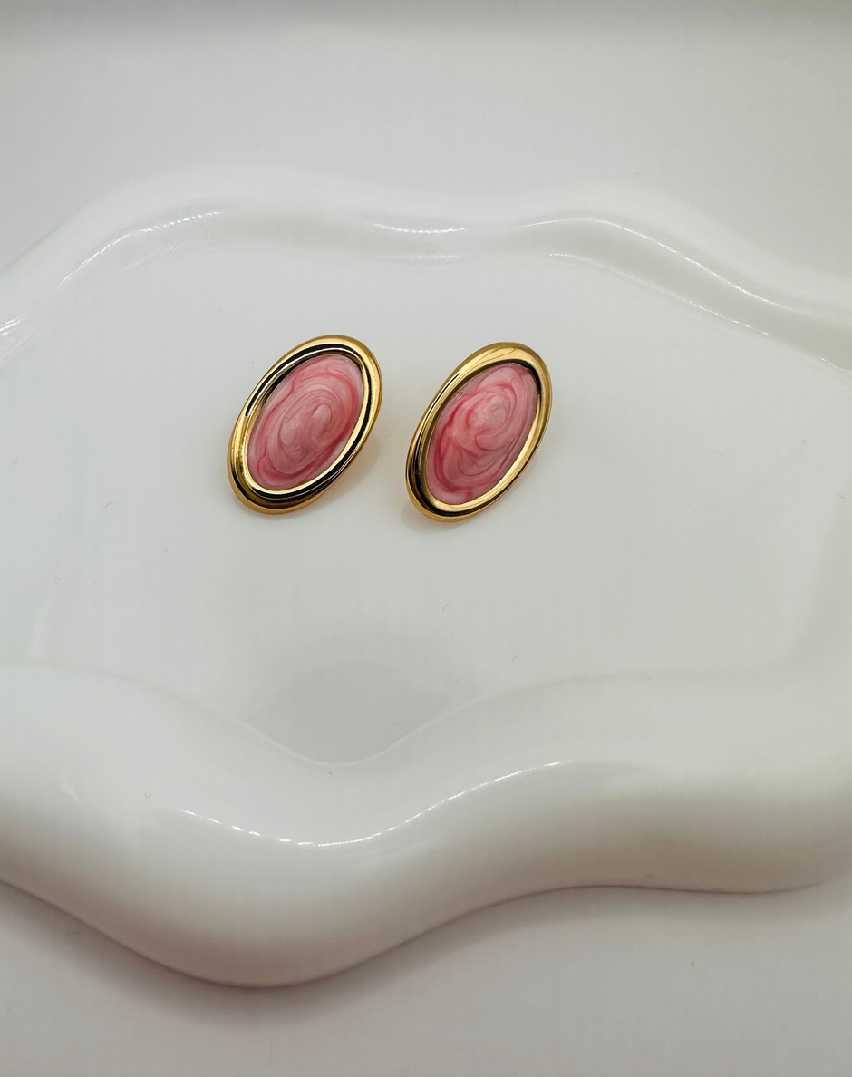 Ovalia Pink earrings