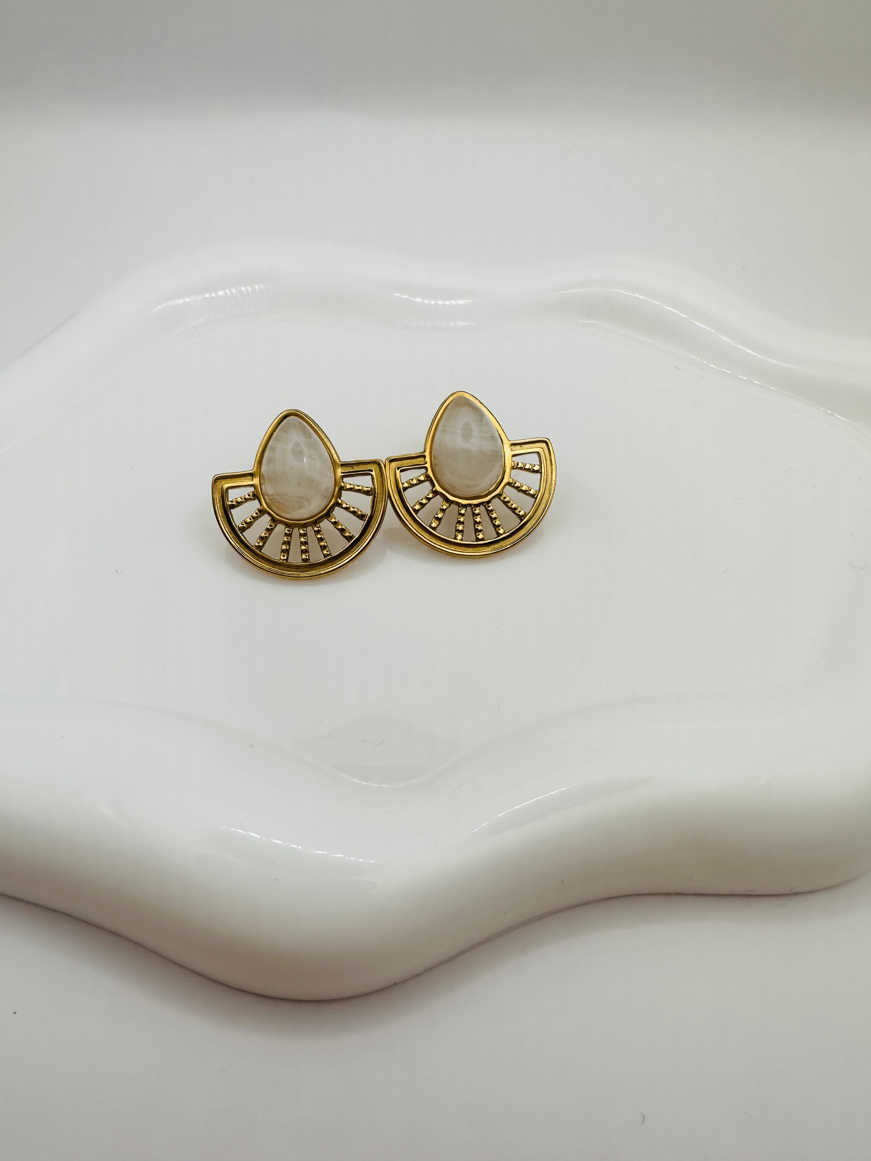 Art Deco Sun earrings