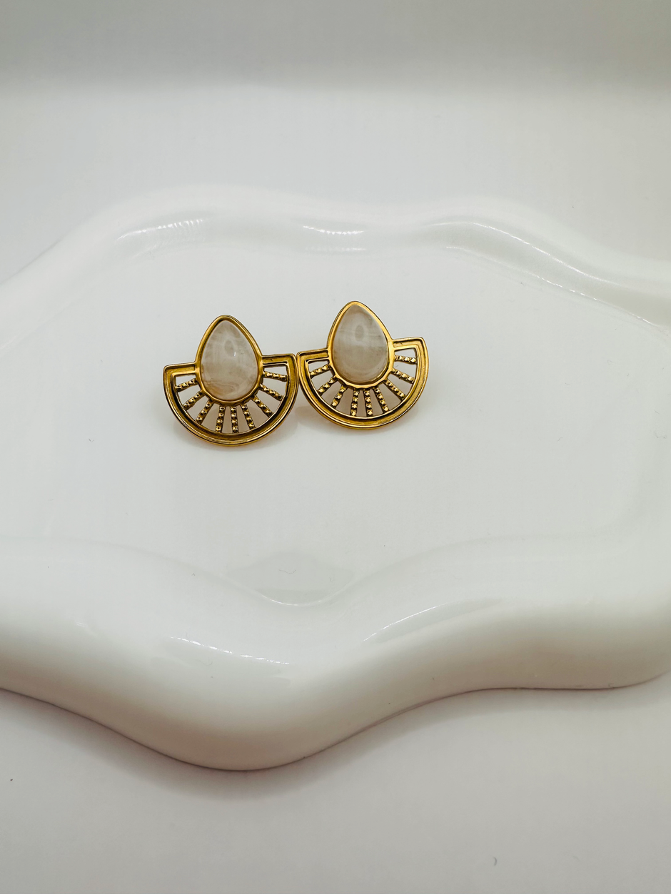 Art Deco Sun earrings