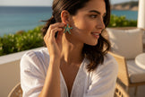 Blue Star earrings