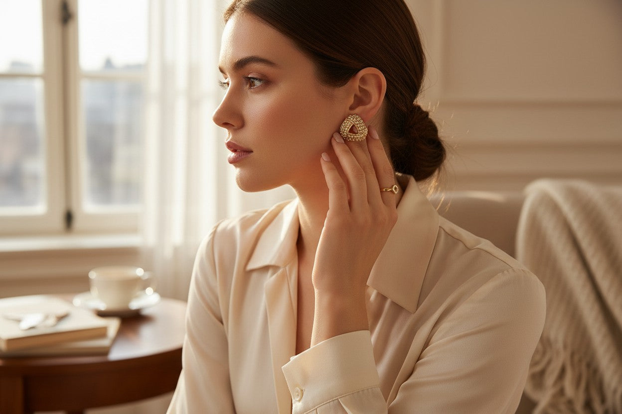 Zoe Pearl earrings