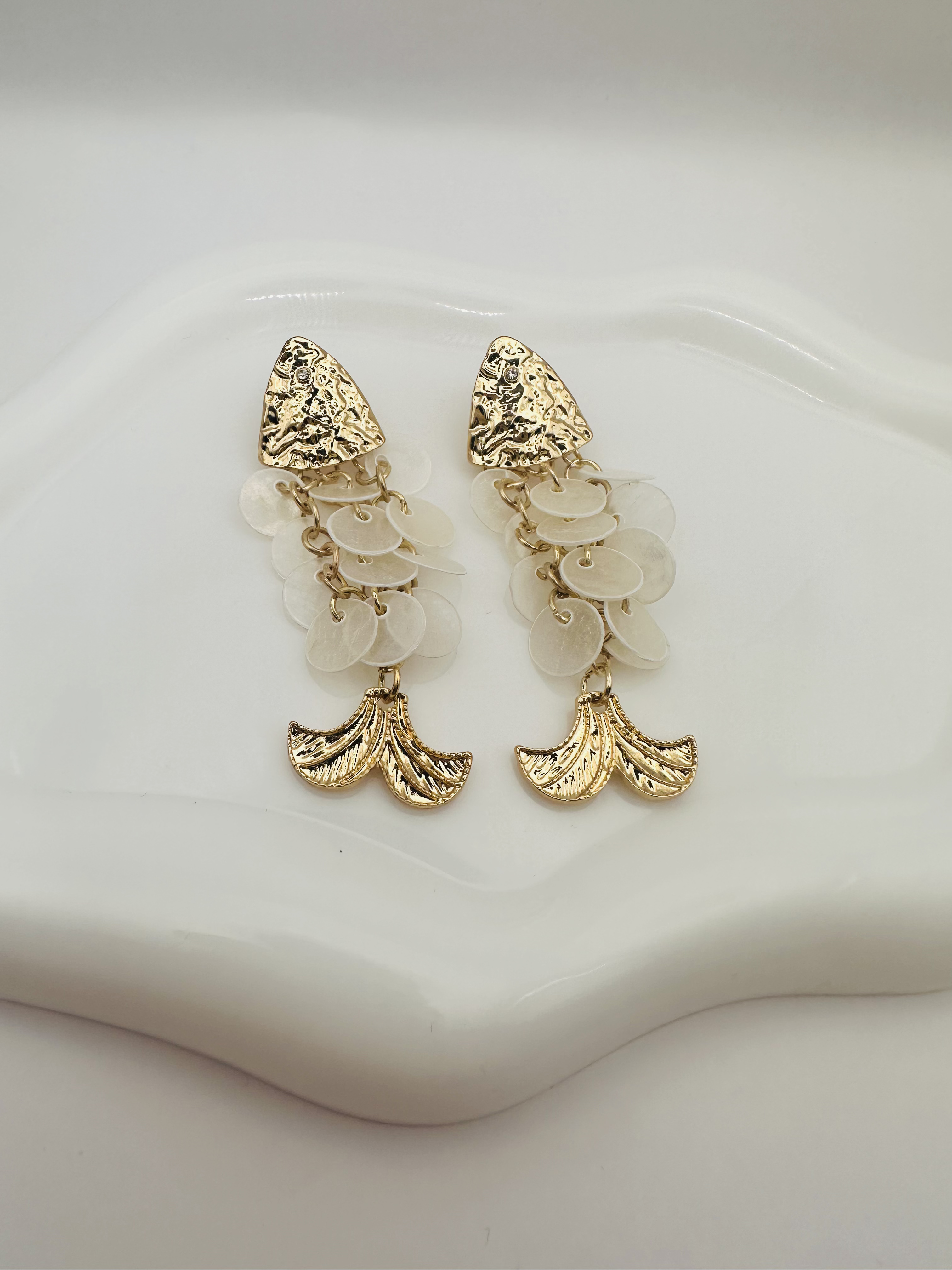 Gold Fish earrings