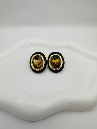 Obsidian earrings