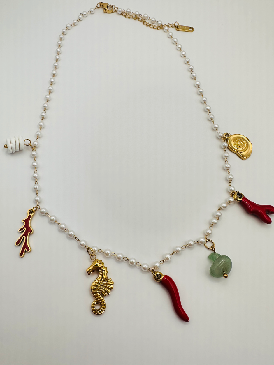 Coral Touch necklace