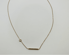 Gold bar necklace