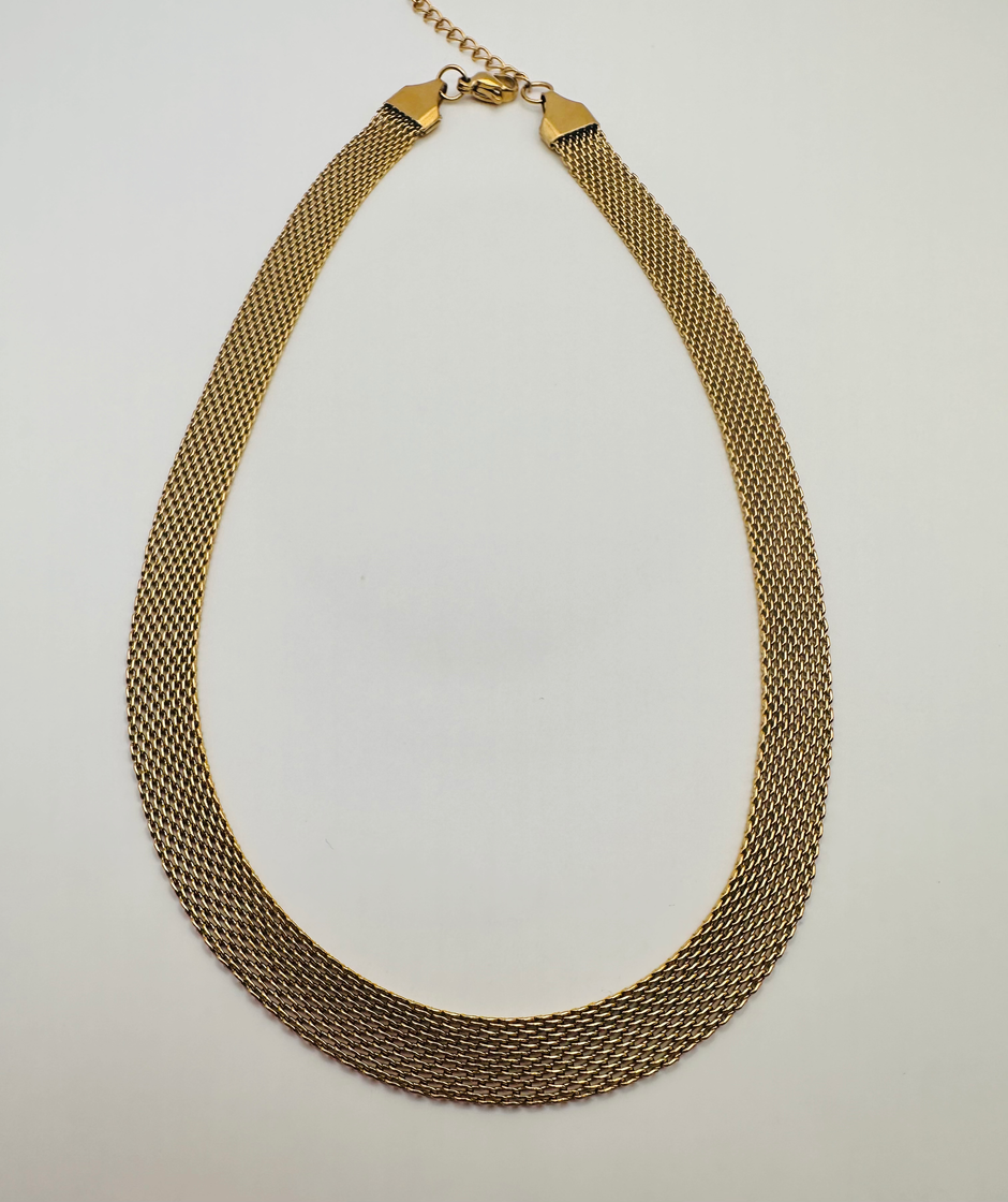 Golden snake necklace