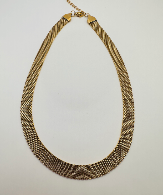 Golden snake necklace