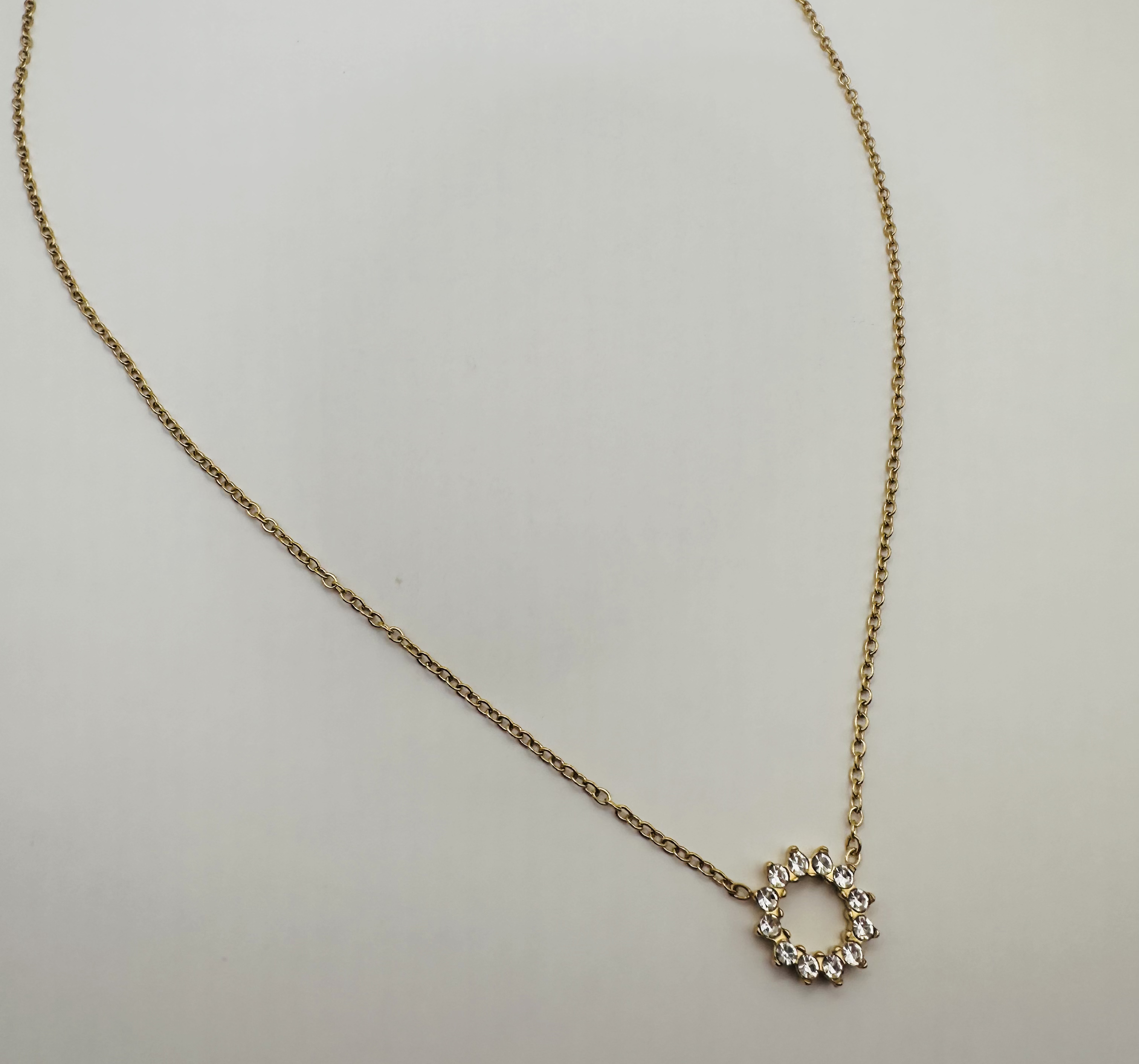 Crystal Core Gold necklace