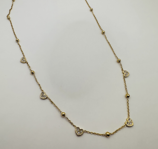 Golden Hearts necklace