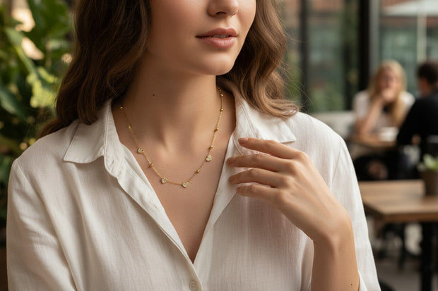 Golden Hearts necklace