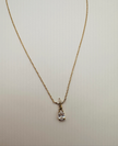 Crystal Lotus Gold necklace