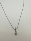 Crystal Lotus Silver necklace