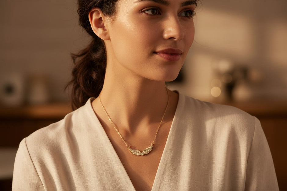 Angel's Golden Touch necklace