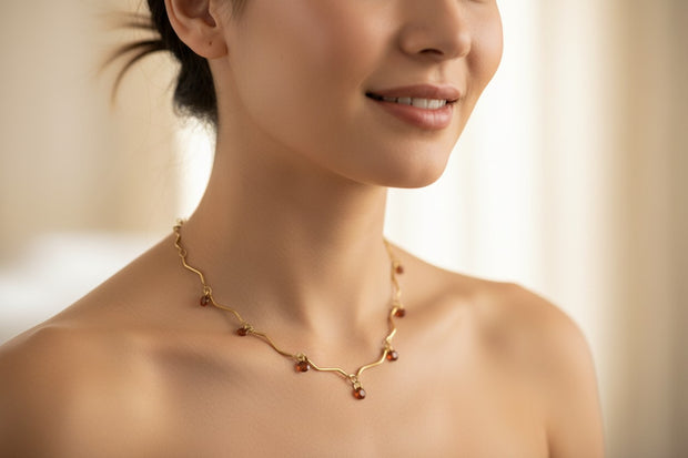 Scartlet Wave necklace
