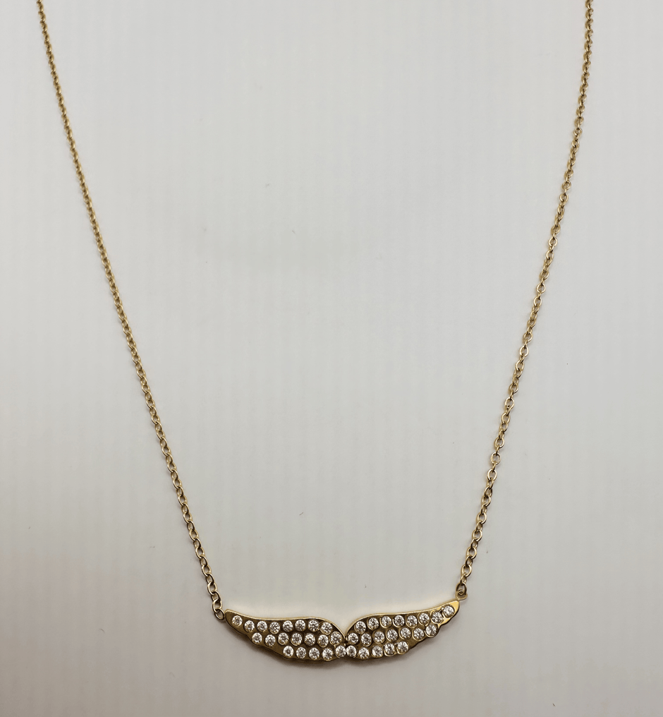 Gilded Feather necklace
