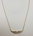 Gilded Feather necklace