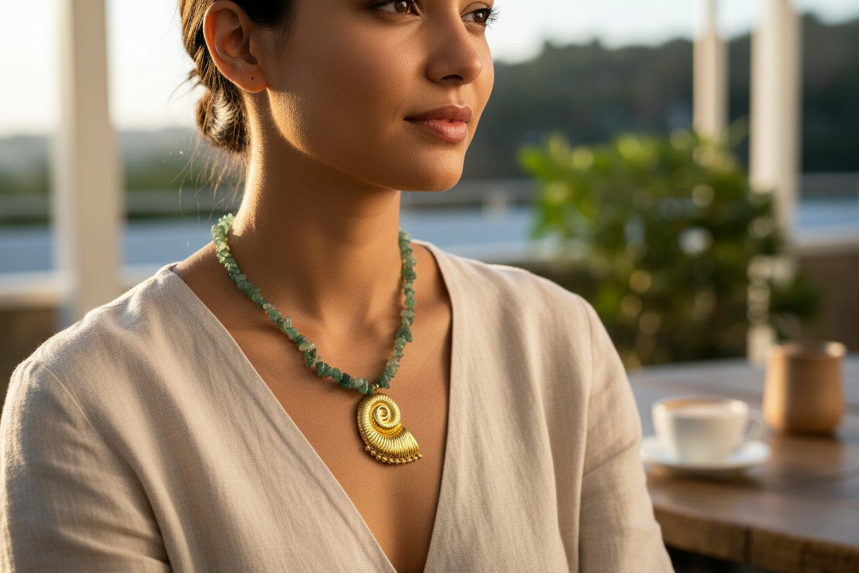 Milos Shell necklace