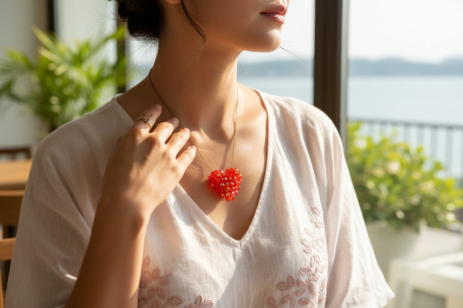 Oia Fire necklace