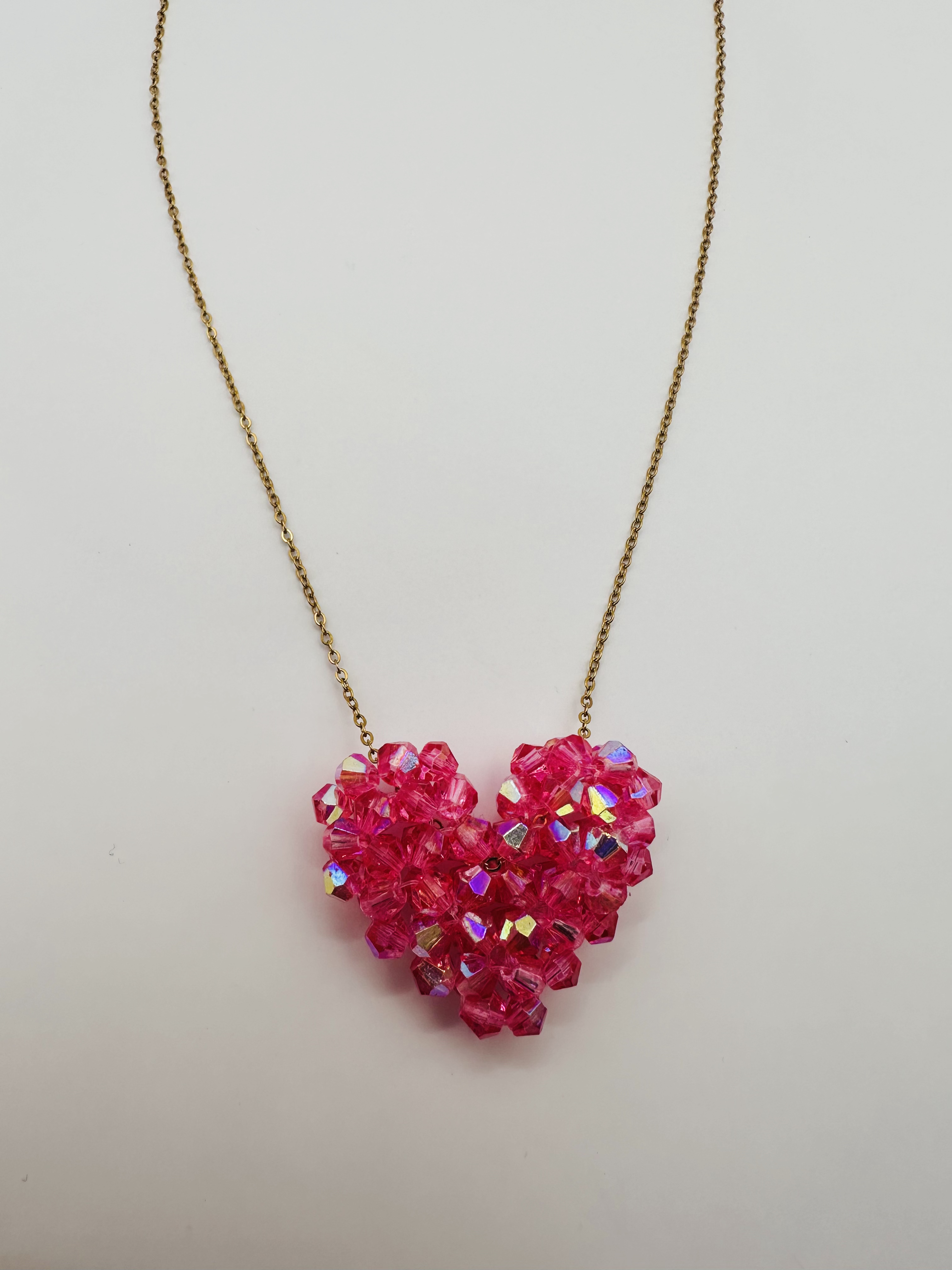 Bougainvillea Heart necklace