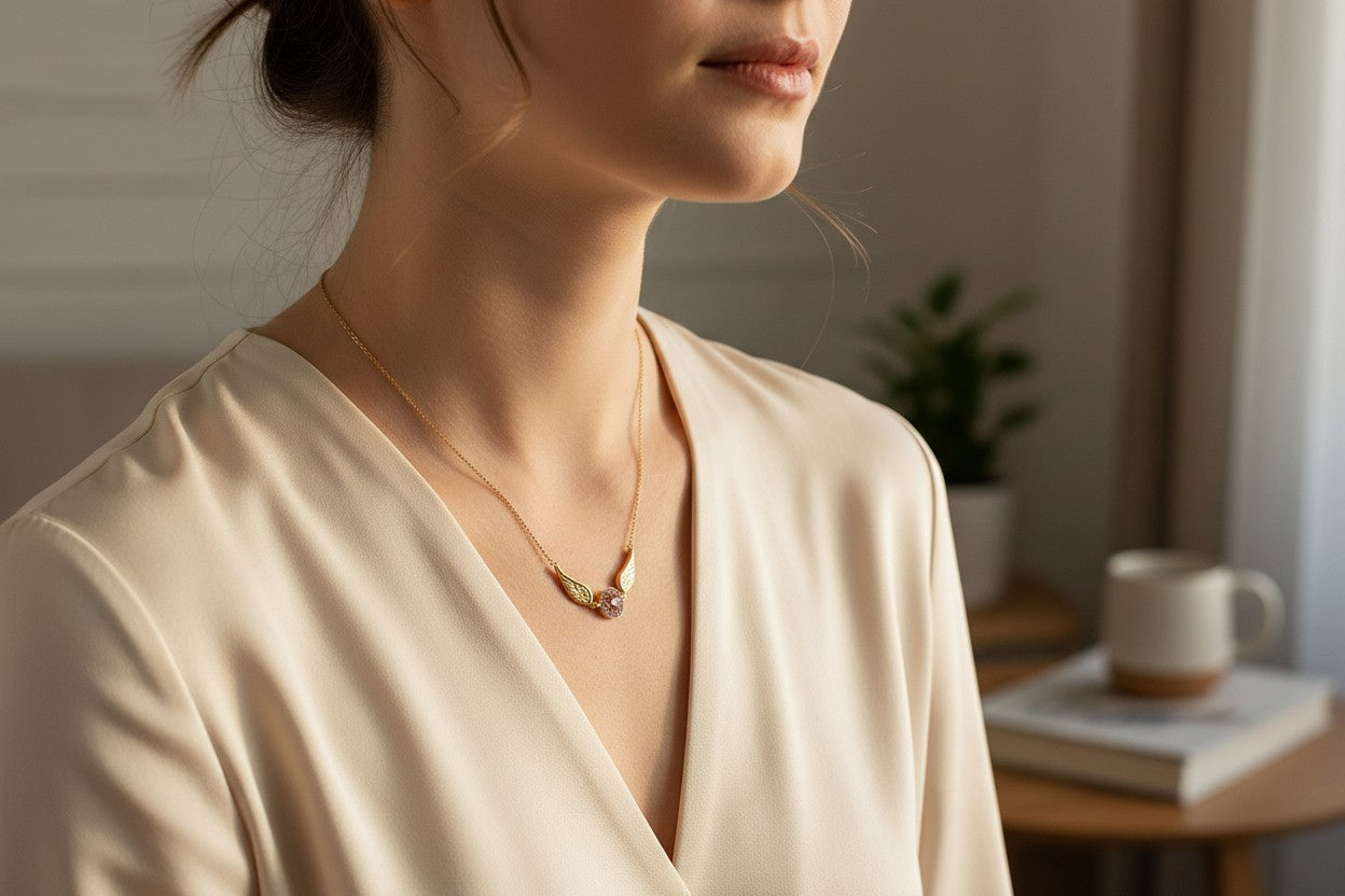 Golden Stitch necklace