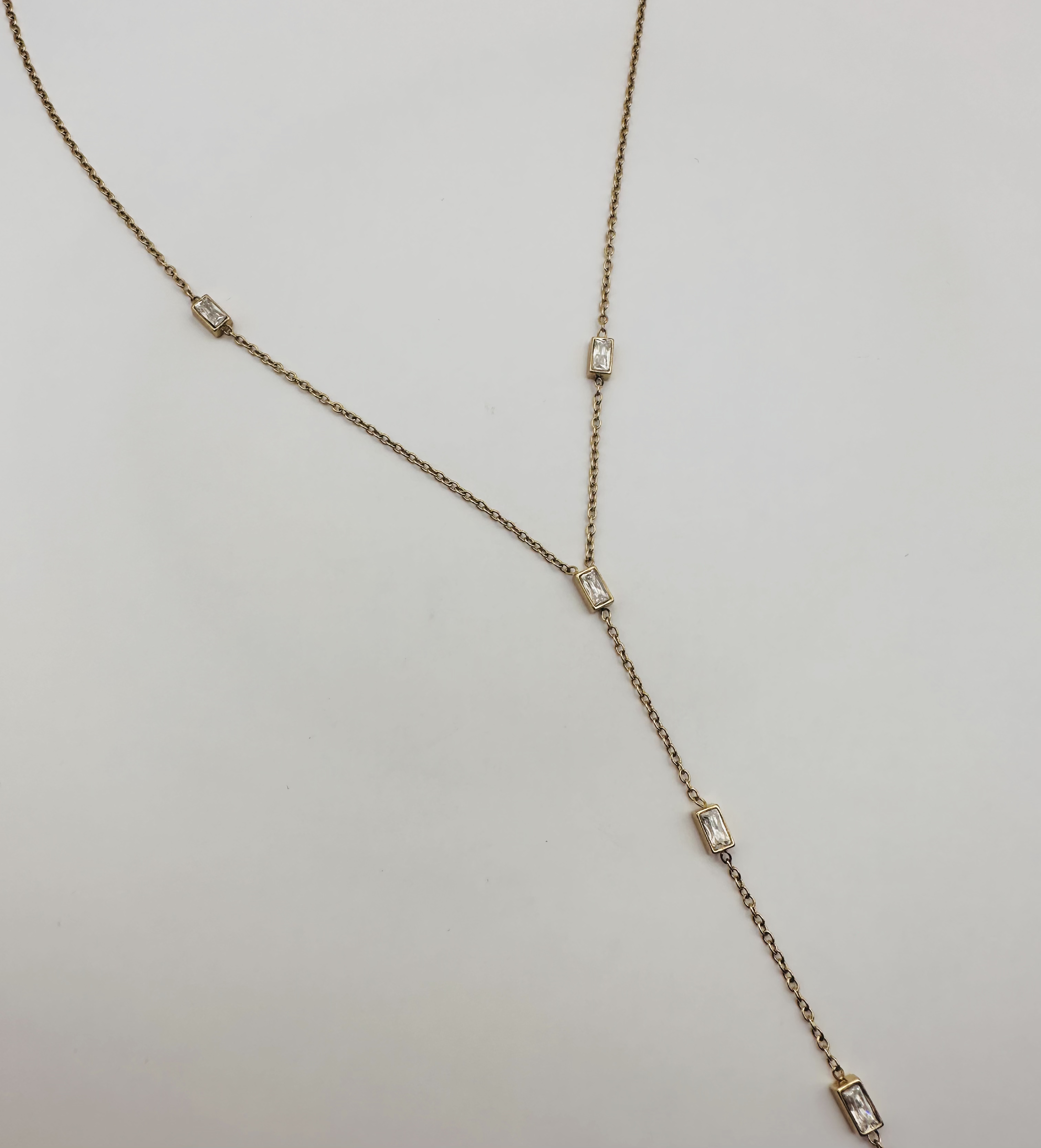 Baguette Crystal necklace
