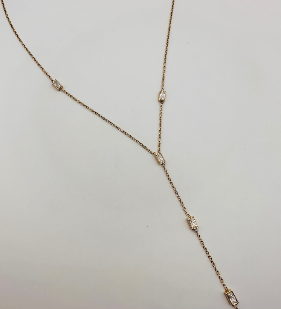 Baguette Crystal necklace